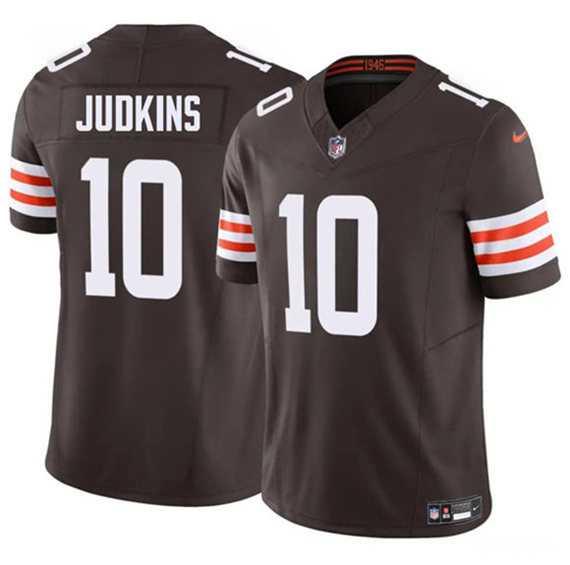 Men & Women & Youth Cleveland Browns #10 Quinshon Judkins Brown 2025 F.U.S.E. Vapor Limited Stitched Jersey->cleveland browns->NFL Jersey